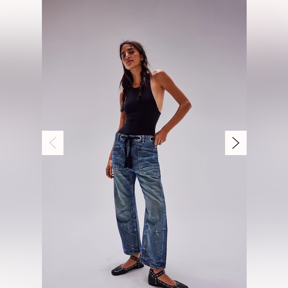 Free People Moxie Barrel Jean